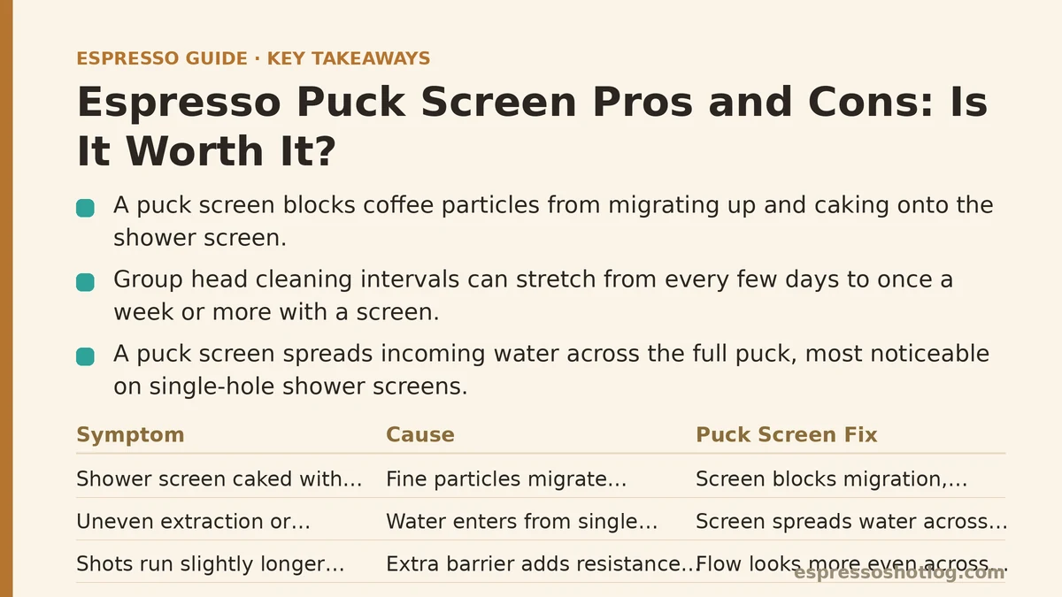 Espresso Puck Screen Pros and Cons: Is It Worth It?