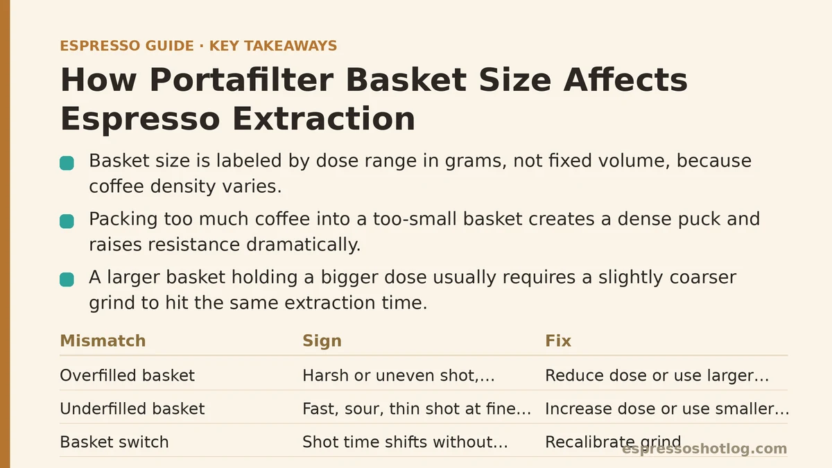 How Portafilter Basket Size Affects Espresso Extraction